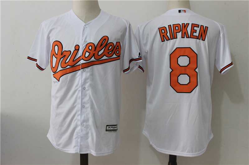Baltimore Orioles #8 Cal Ripken Jr White New Cool Base Jersey,We sell and wholesale Baltimore Orioles #8 Cal Ripken Jr White New Cool Base Jersey on line form chian!
